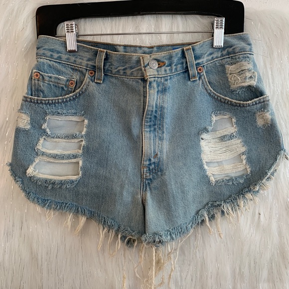 Vintage Distressed Levi Shorts 